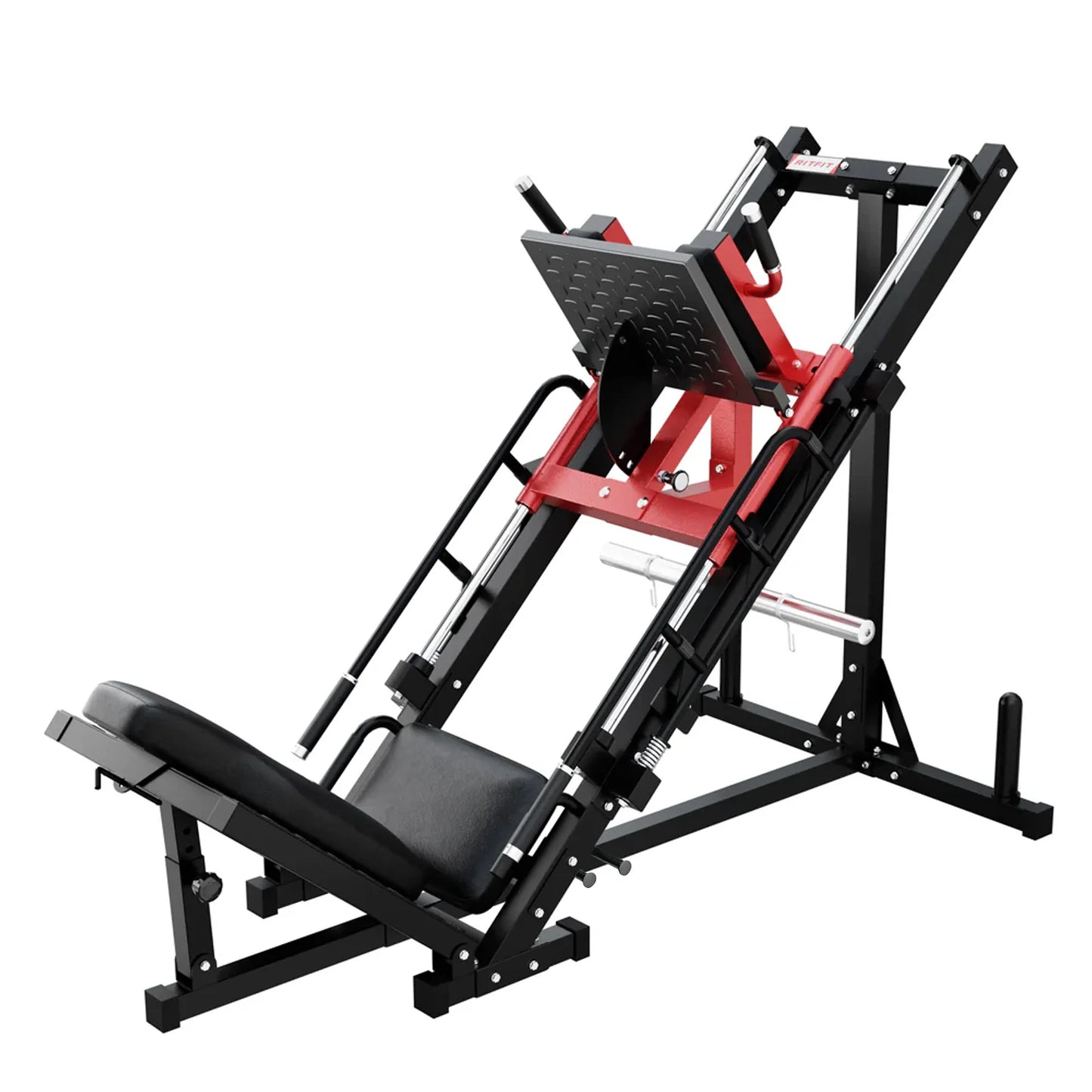 Transform Your Workout with the BLP01 45° 3-In-1 Leg Press, Hack Squat & Calf Raise Machine!