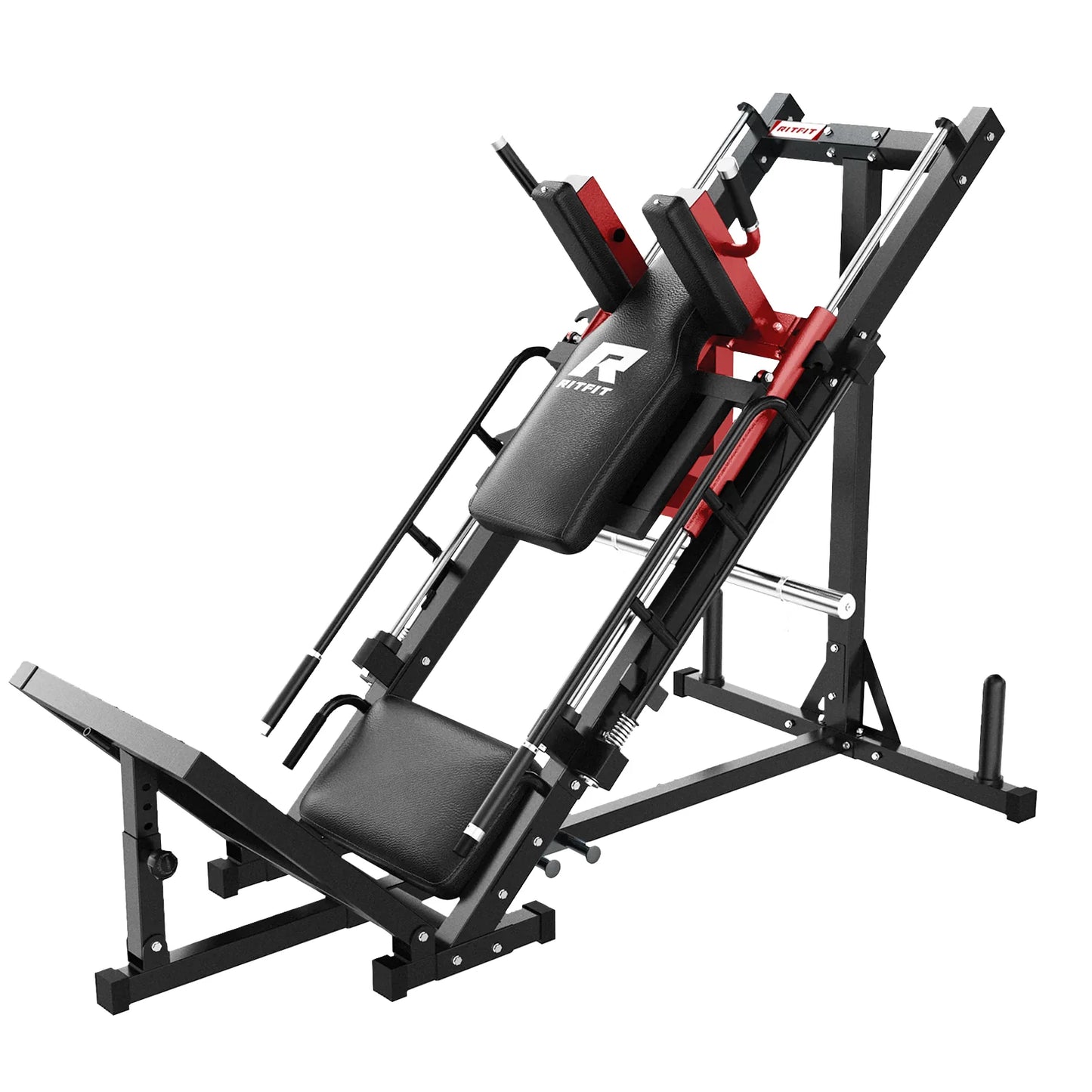 Transform Your Workout with the BLP01 45° 3-In-1 Leg Press, Hack Squat & Calf Raise Machine!