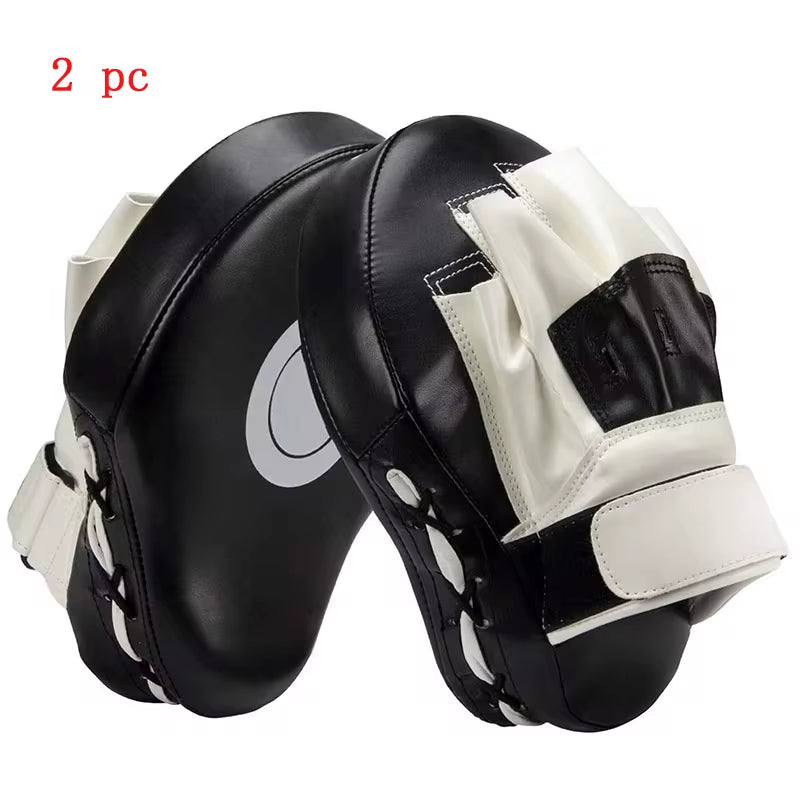 Curved Boxing Bags - Perfect for Taekwondo, Muay Thai & Karate Training for All Ages - Durable PU Focus Pads (1 or 2 Pcs)