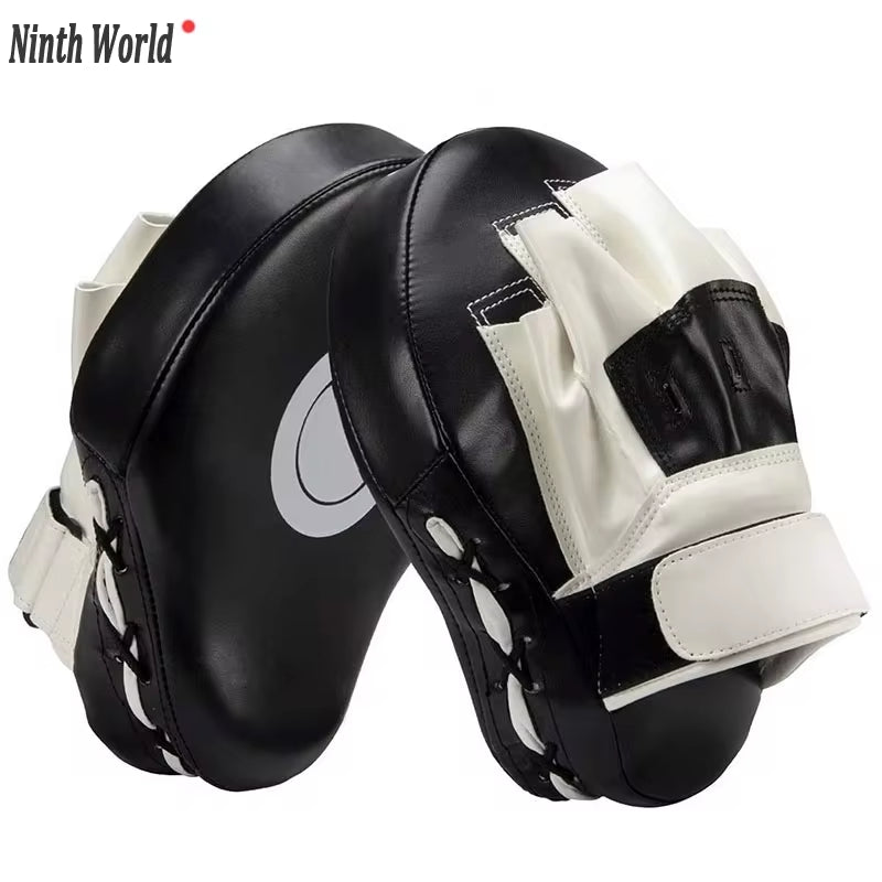 Curved Boxing Bags - Perfect for Taekwondo, Muay Thai & Karate Training for All Ages - Durable PU Focus Pads (1 or 2 Pcs)