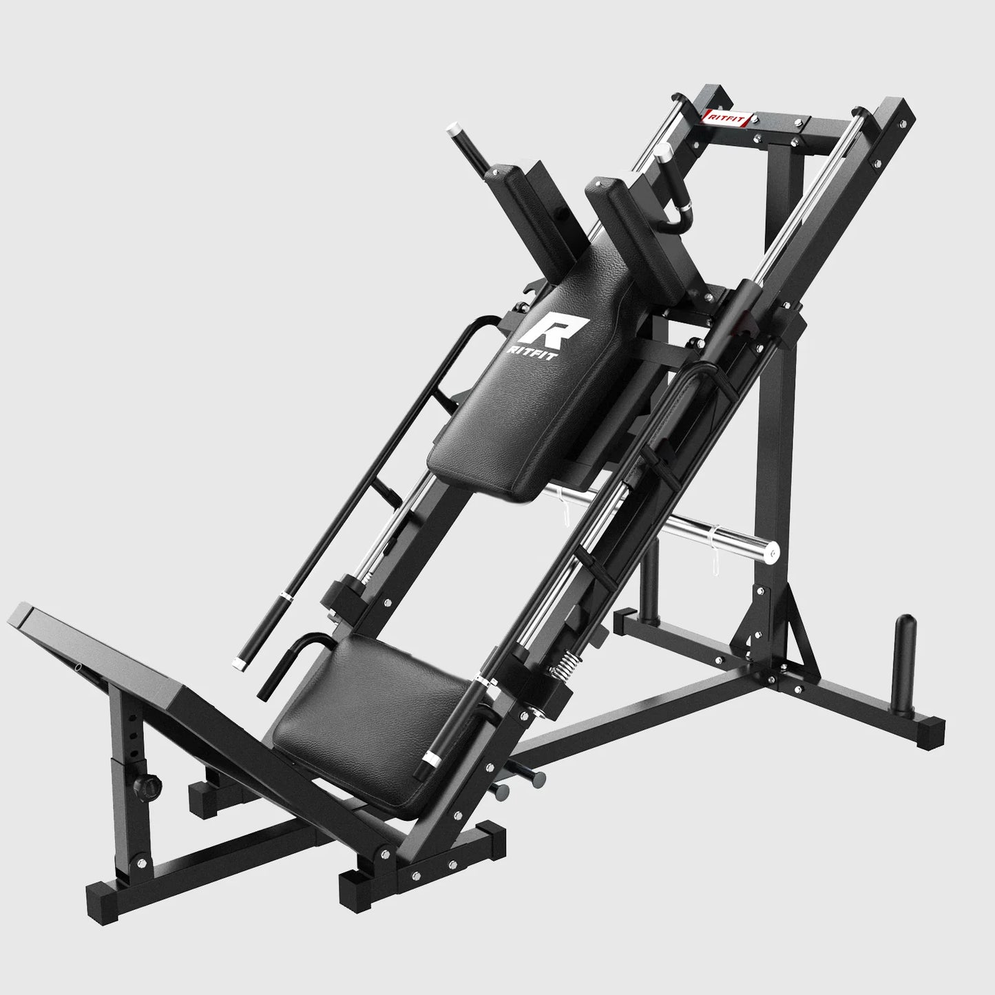 Transform Your Workout with the BLP01 45° 3-In-1 Leg Press, Hack Squat & Calf Raise Machine!