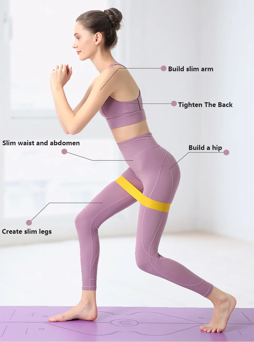 Versatile Portable Resistance Bands for Fitness, Yoga, Pilates & Crossfit - Perfect for Women’s Strength Training!