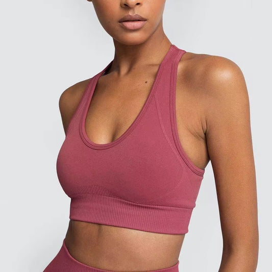 Elevate Your Workout: 2-Piece Seamless Hyperflex Women's Athletic Set - Long Sleeve Crop Top & High Waist Leggings
