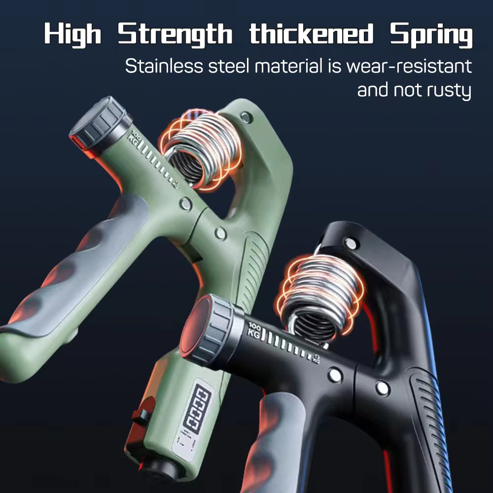 Adjustable Smart Hand Grip Strengthener - 10-100KG for Power Training and Finger Wrist Expansion