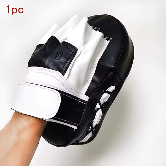 Curved Boxing Bags - Perfect for Taekwondo, Muay Thai & Karate Training for All Ages - Durable PU Focus Pads (1 or 2 Pcs)